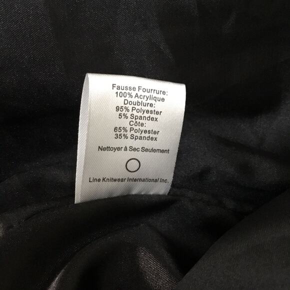 JOHN + JENN Two Tone Faux Fur Bomber Jacket- Size M - Picture 8 of 8